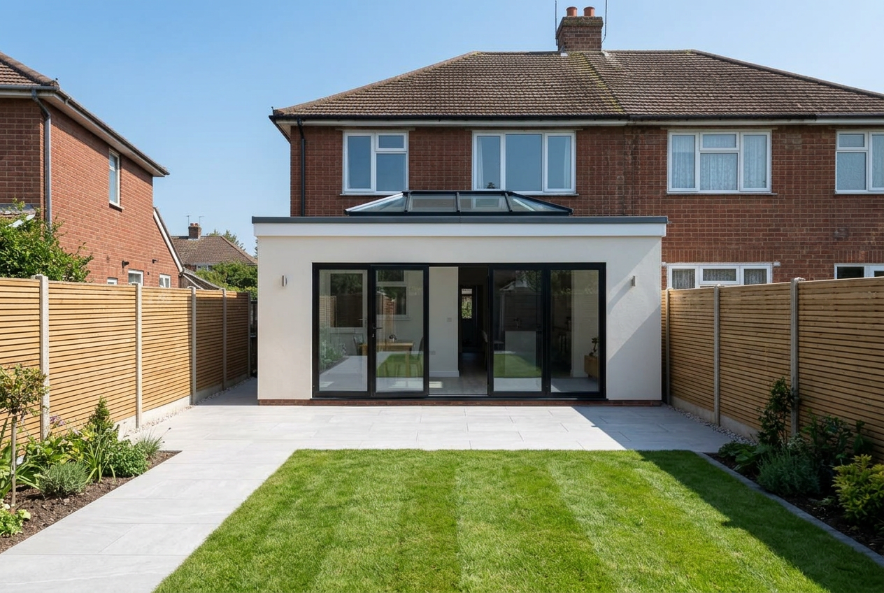 Single-storey rear extension — after