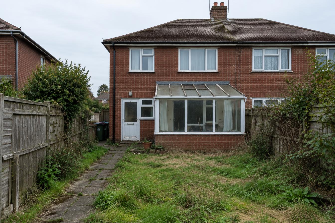 Single-storey rear extension — before